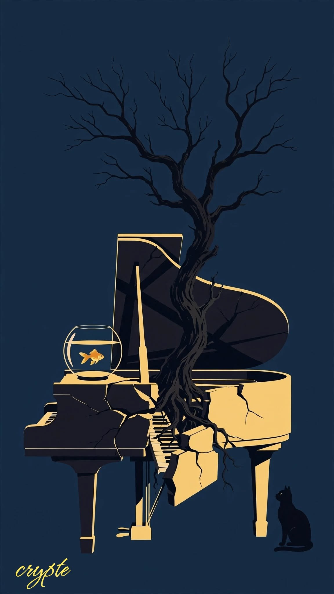 #dailyspark "the tree that grew through the piano"