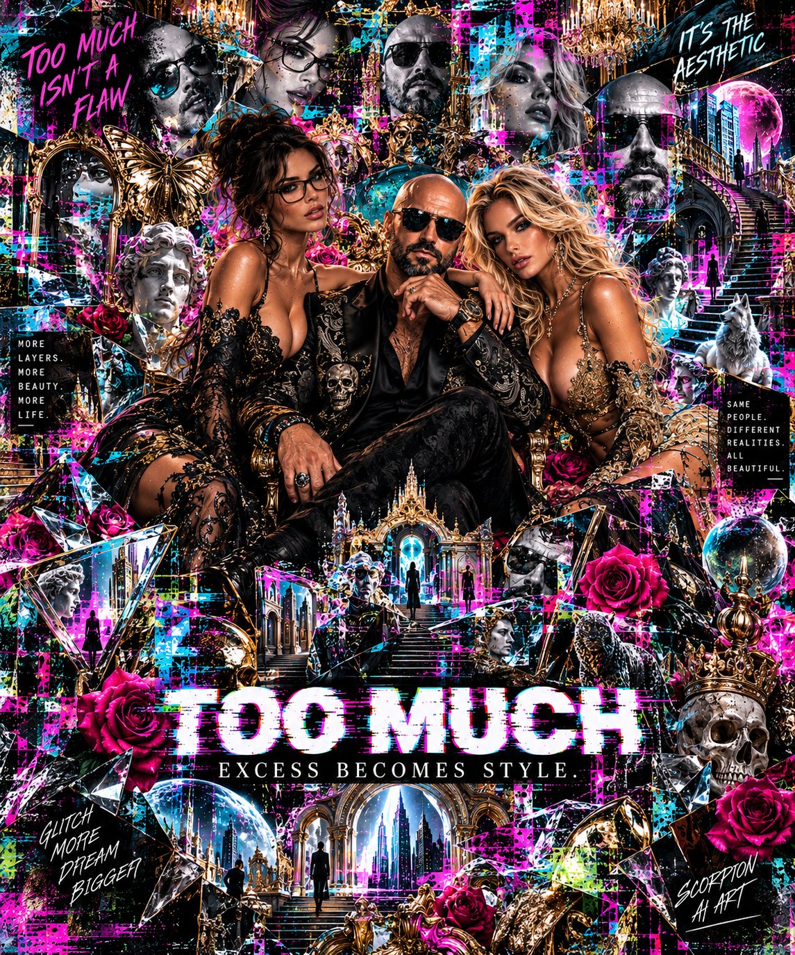 đ DAY 4 â TOO MUCH âExcess Becomes Style.â Too much isnât a flaw when excess becomes the aesthetic.âŚ