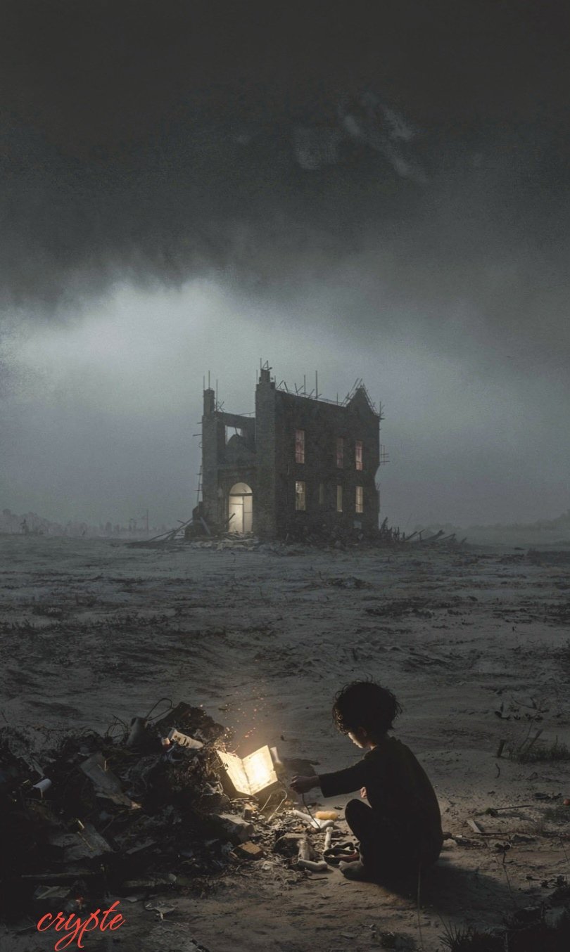 #dailyspark "the last library on earth”🌒📖💀