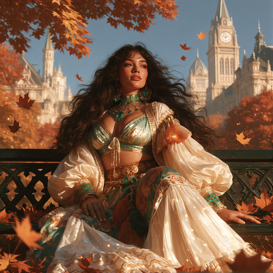 Boho Autumn #FallSeasonFashion by @GuruScorpion