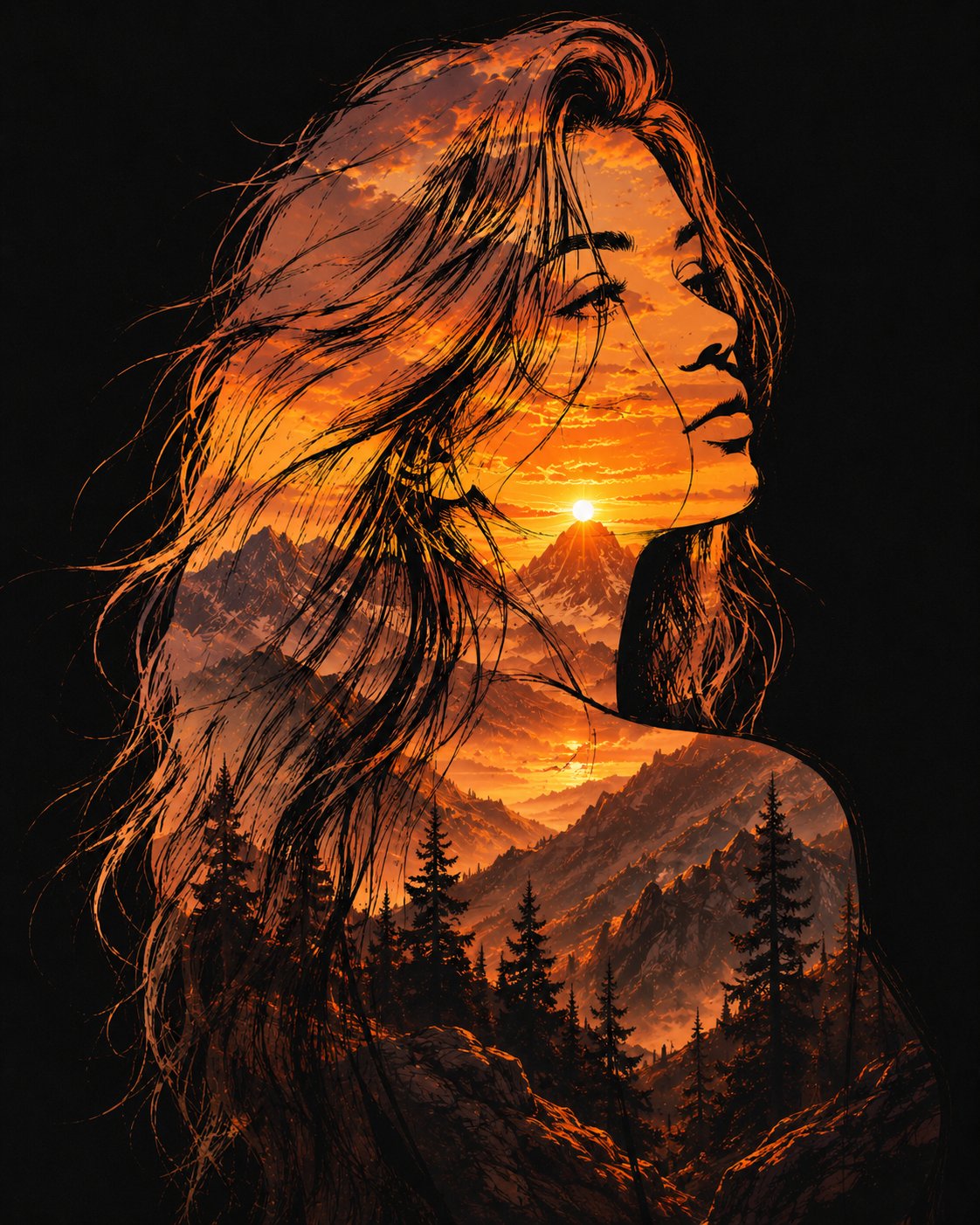 Double Exposure #aiartstyles @GuruScorpion
