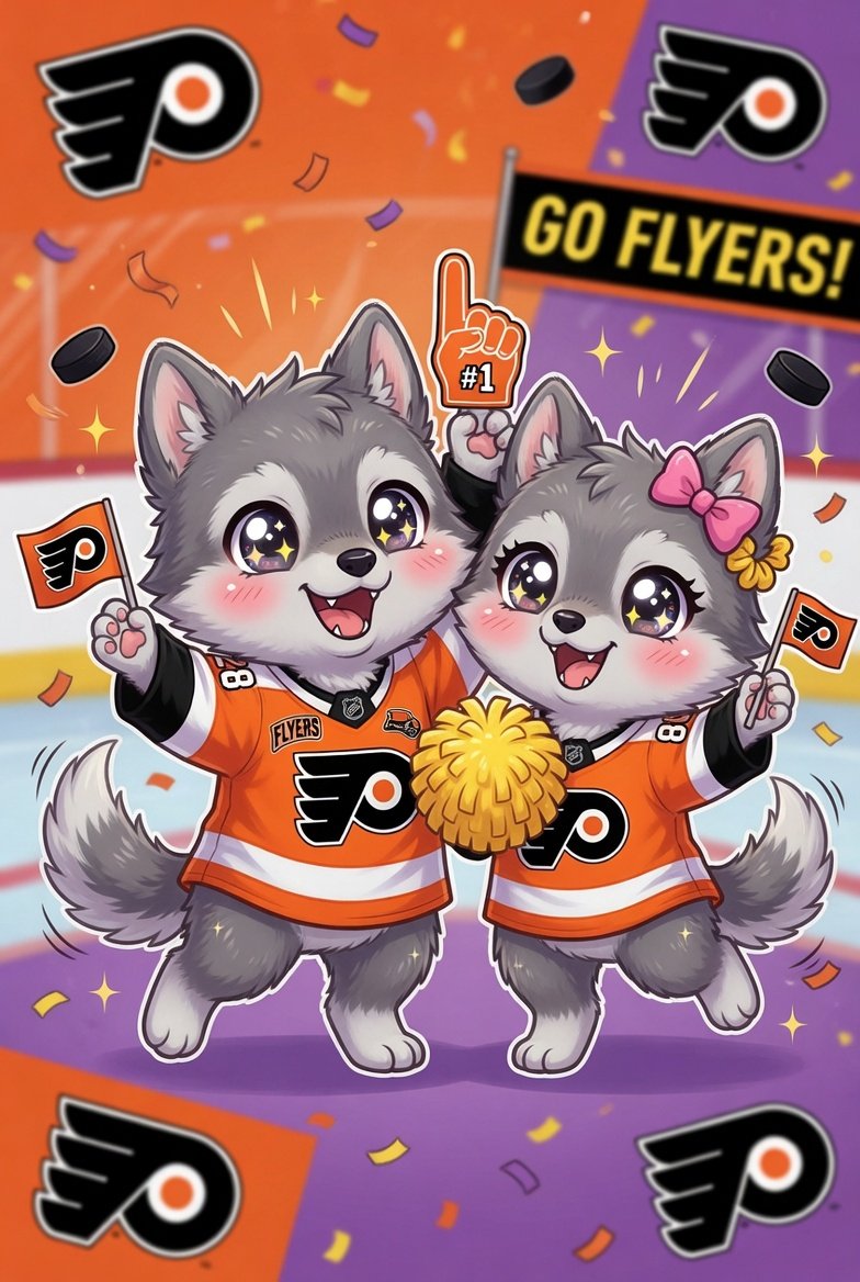 Cuteness Overload 🧡🖤 You ready for Game 4 tonight @gigisaiart247