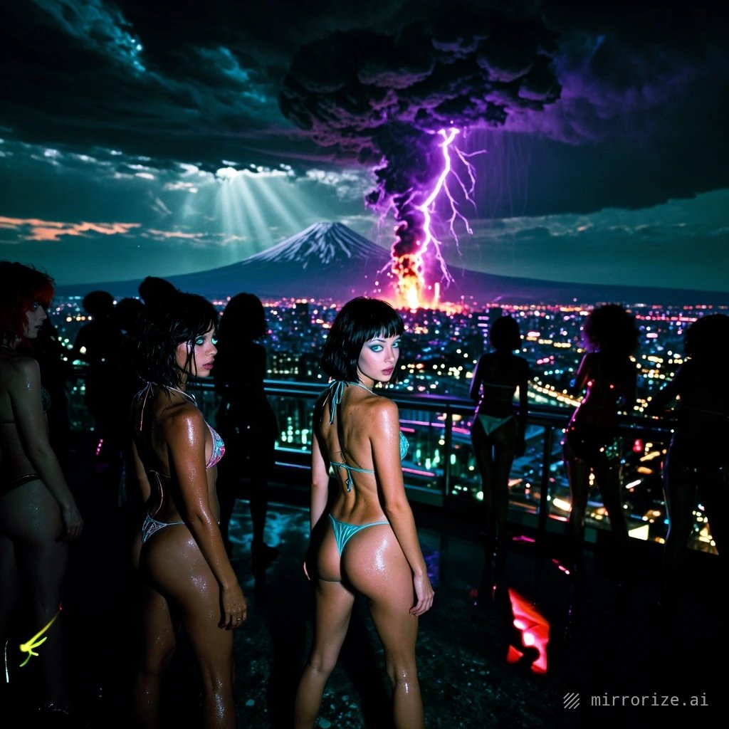 "You've got to see the view from the rooftop there, too!" TOKYO ANDROID BIKINI CLUB (EST. 2036) [#Evβ¦