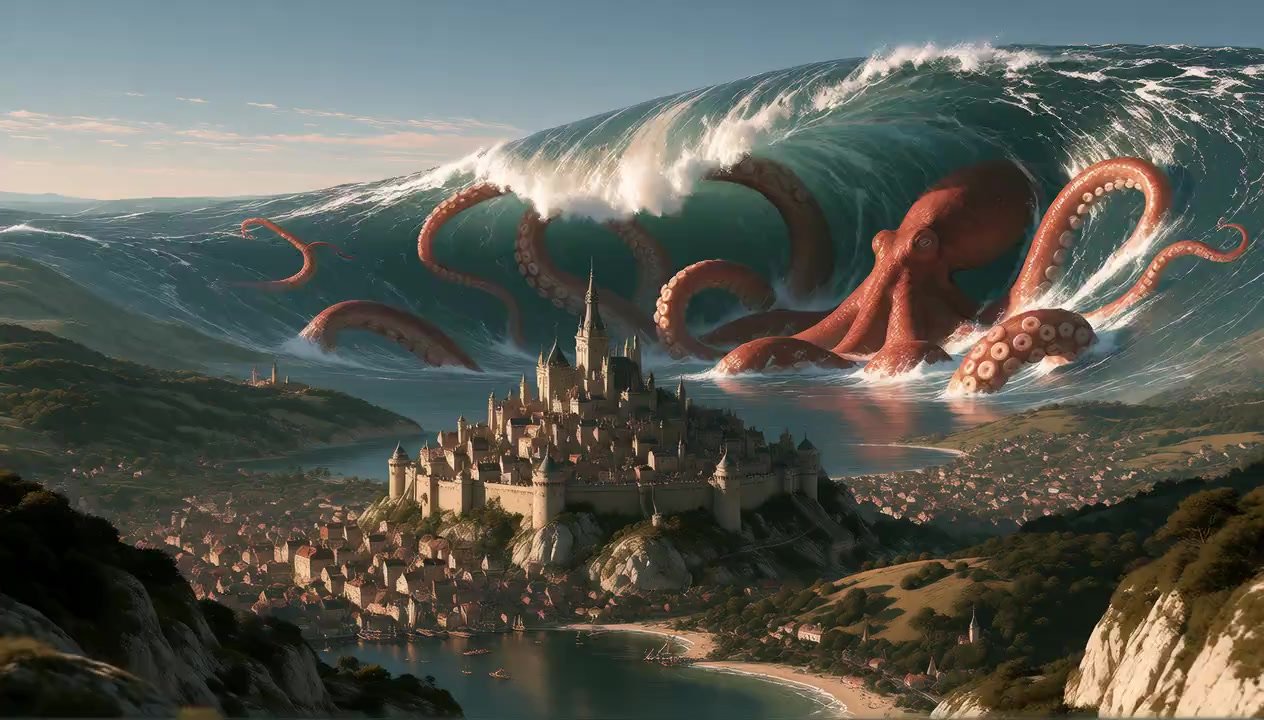 "Kraken Rising - City in Peril!" Hosted by Scorpion AI Art #…