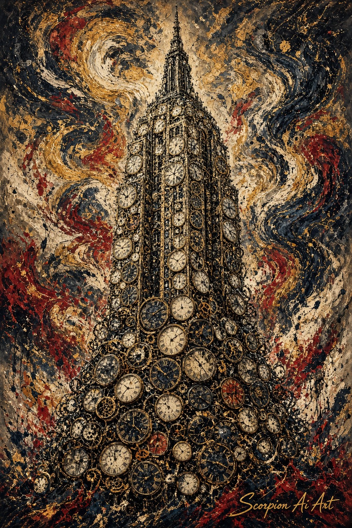 #dailyspark A tower built from borrowed clocks
