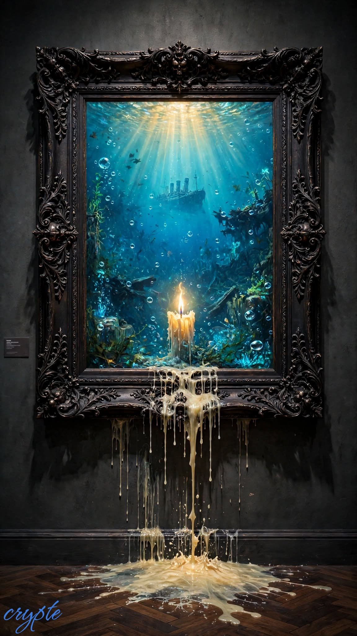 #dailyspark " A candle burning underwater”🐟🐟🫧🫧🫧