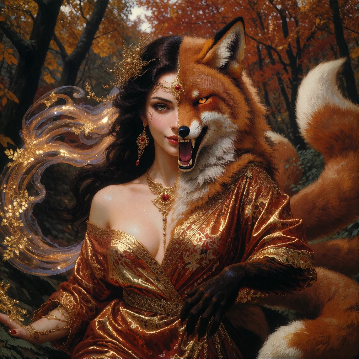 Shapeshifting Kitsune / Amber / Falling leaves #SepJedAi26