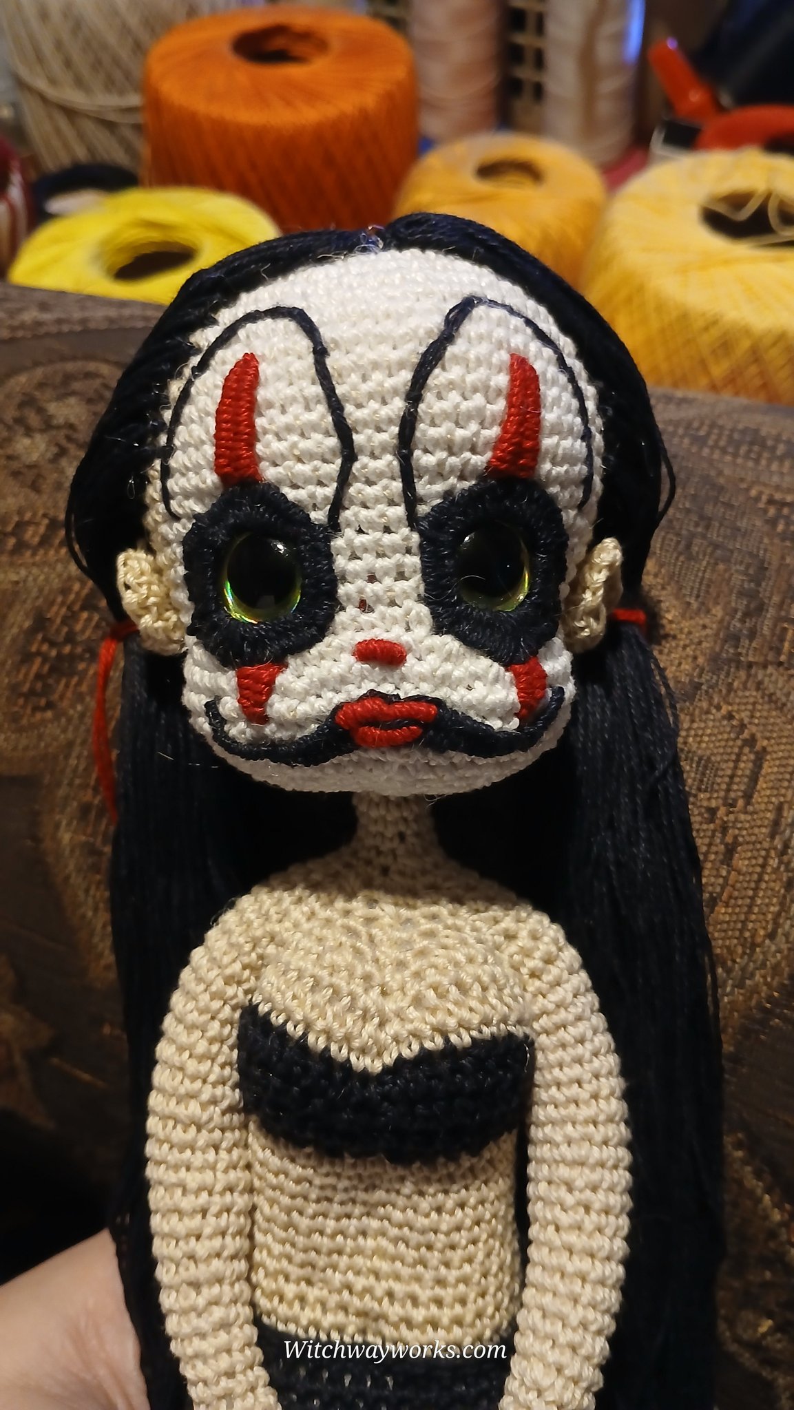Her hair needs some more work before it's done, but it's get…