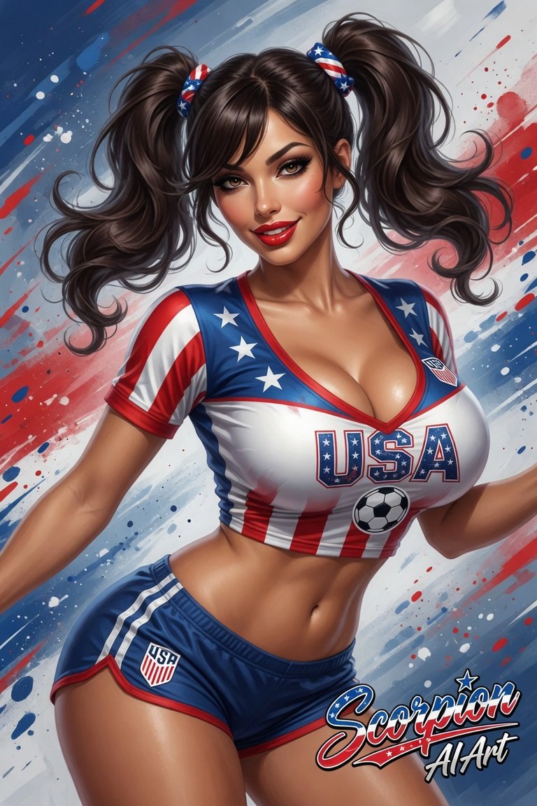 #WorldCup2026 #TeamUSA #aiartcommunity Show of you countries colors 🇺🇸