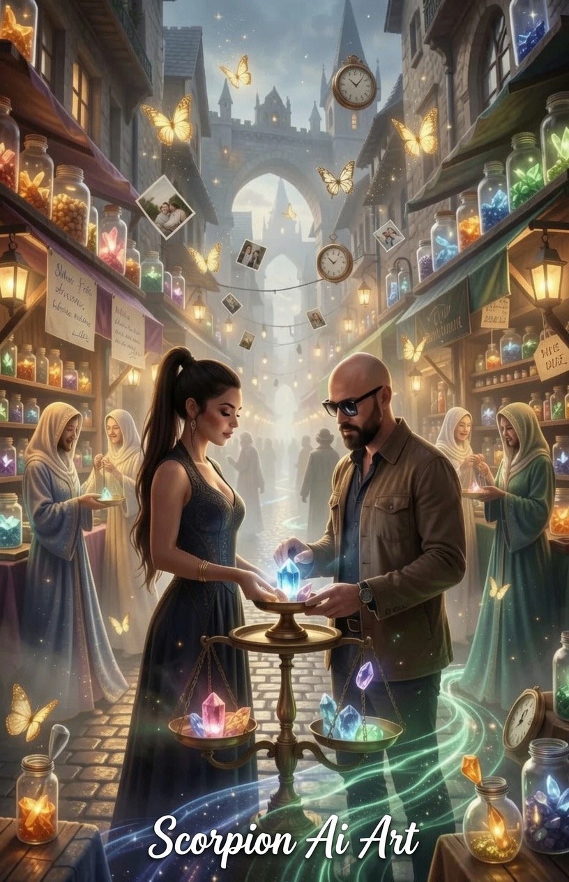 #dailyspark “a market where memories are sold by weight”