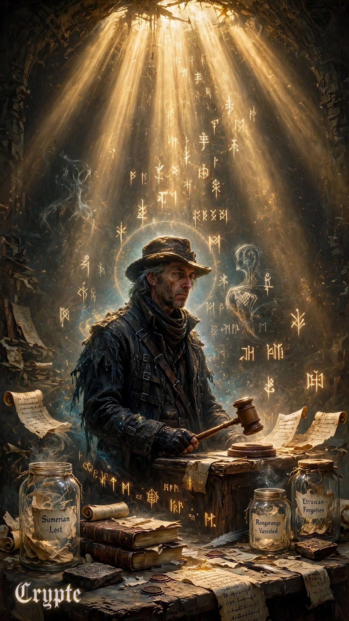 #dailyspark “The auctioneer of forgotten languages”