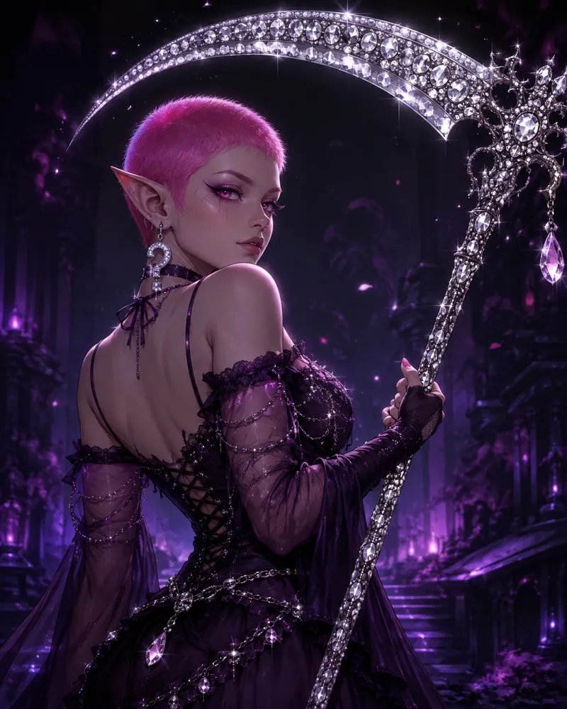 I want to get this glam scythe at Spirit Halloween when I have enough play money. I know in real lif…