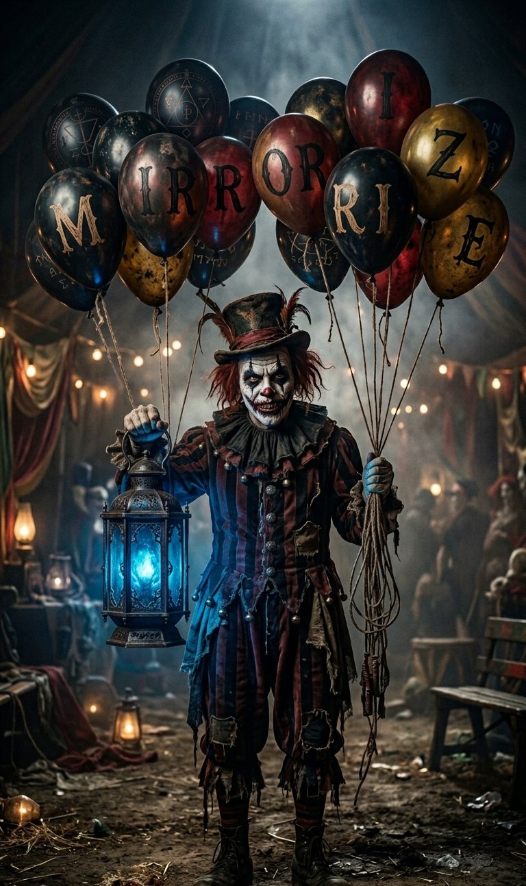 #mirrorize Challenge 🤡💀Don’t look for the way out. The show is inside you.
