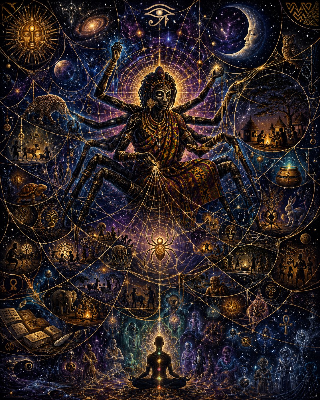 #dailyspark “the architect of spiderwebs” I have always been drawn to the folk lore of the African G…