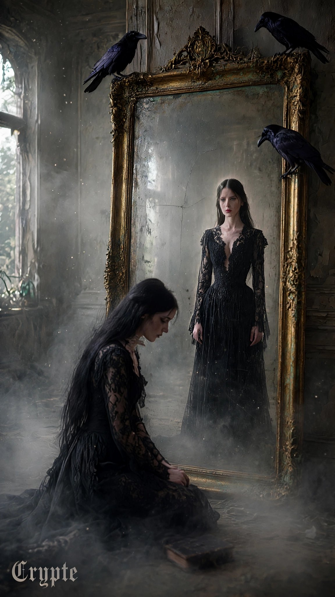 #dailyspark " the last honest mirror” A mirror of another life where pain thrives, Time is but a fal…