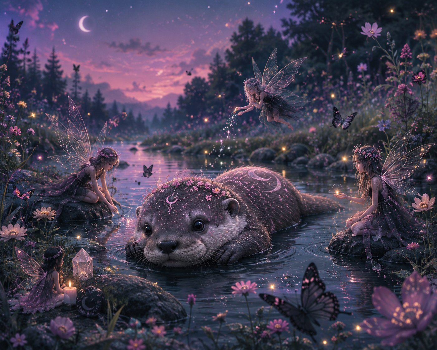 #SeasonofFirstBreath by @GuruScorpion Otter pup floating on chest.